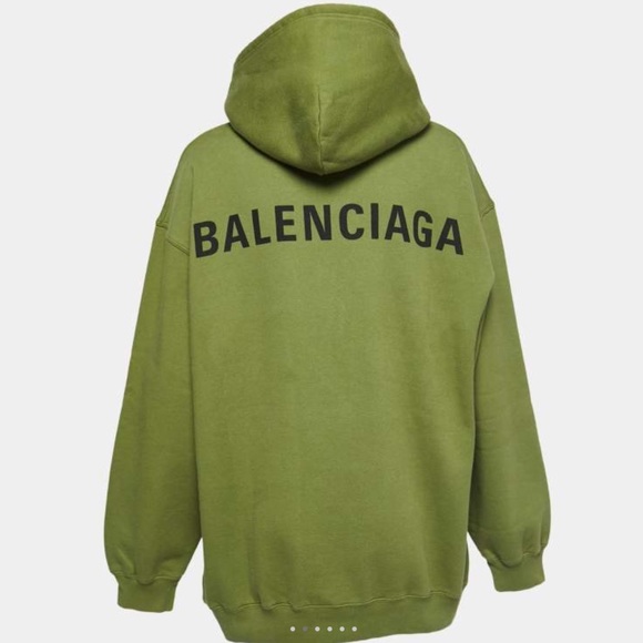 green balenciaga hoodie